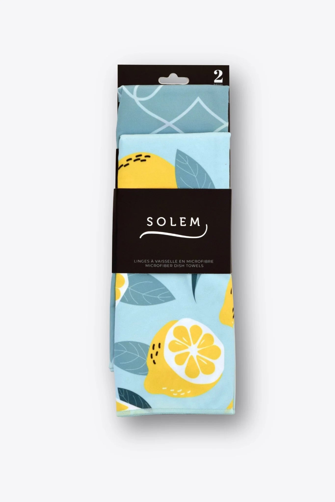 2 LINGES VAISSELLE MICROFIBRE - LES CITRONS