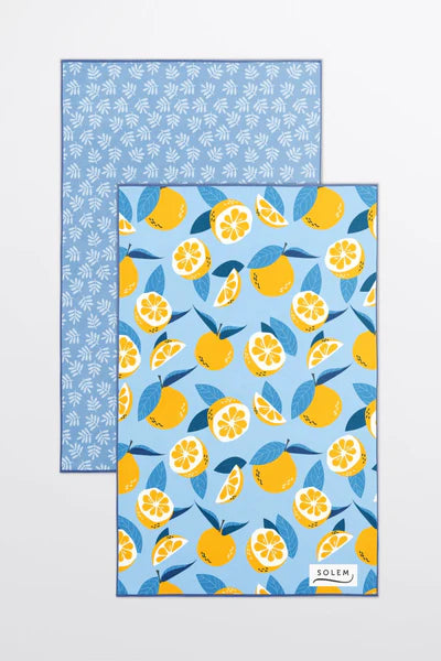 2 LINGES VAISSELLE MICROFIBRE - LES MANDARINES