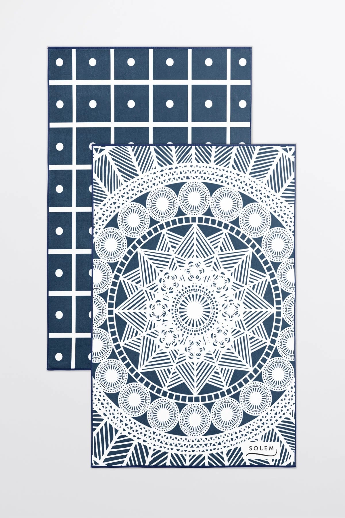 2 LINGES VAISSELLE MICROFIBRE - LES RAFFINÉS BLEU MARIN