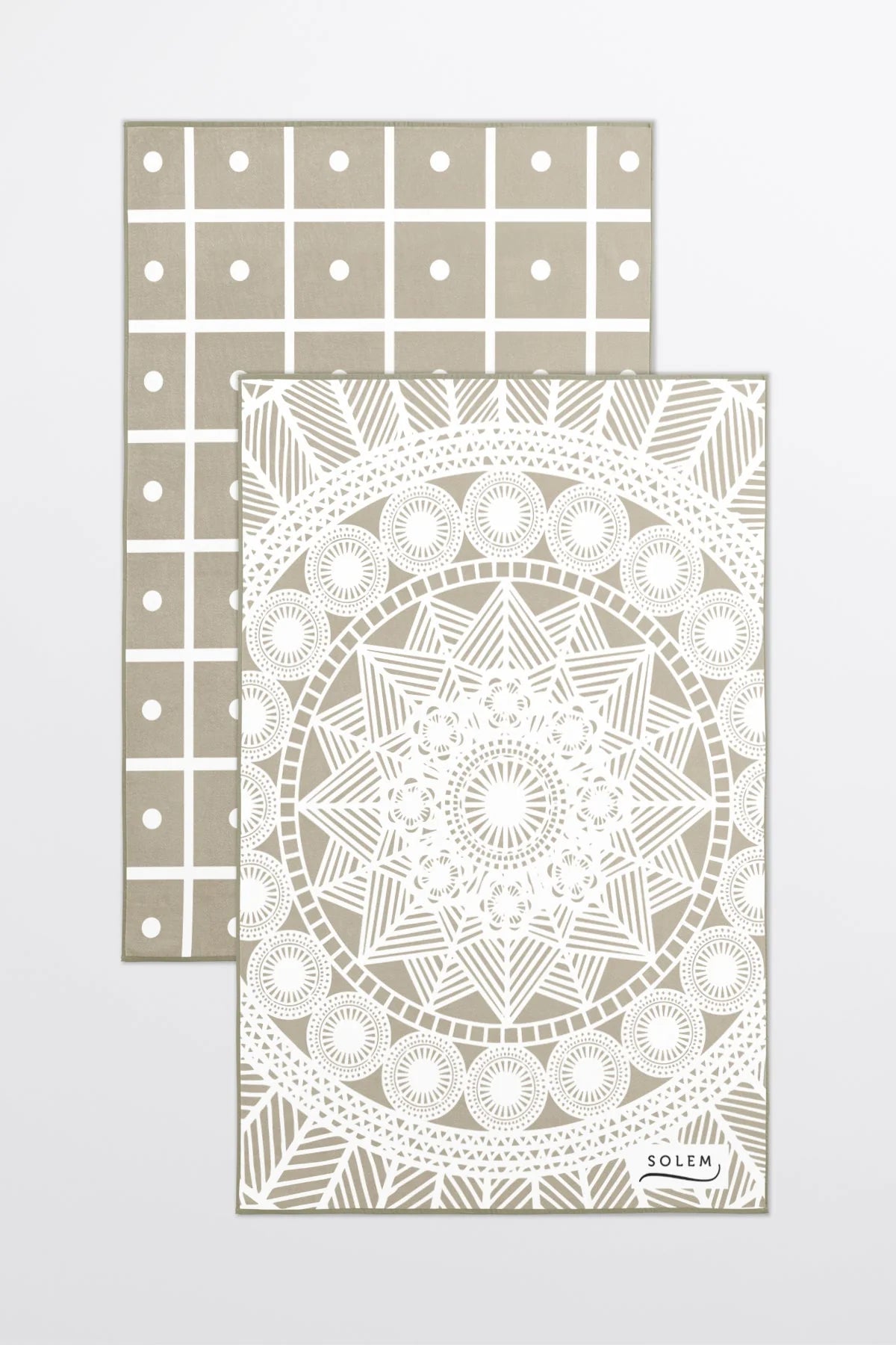 2 LINGES A VAISSELLE MICROFIBRE - LES RAFFINÉS SABLE