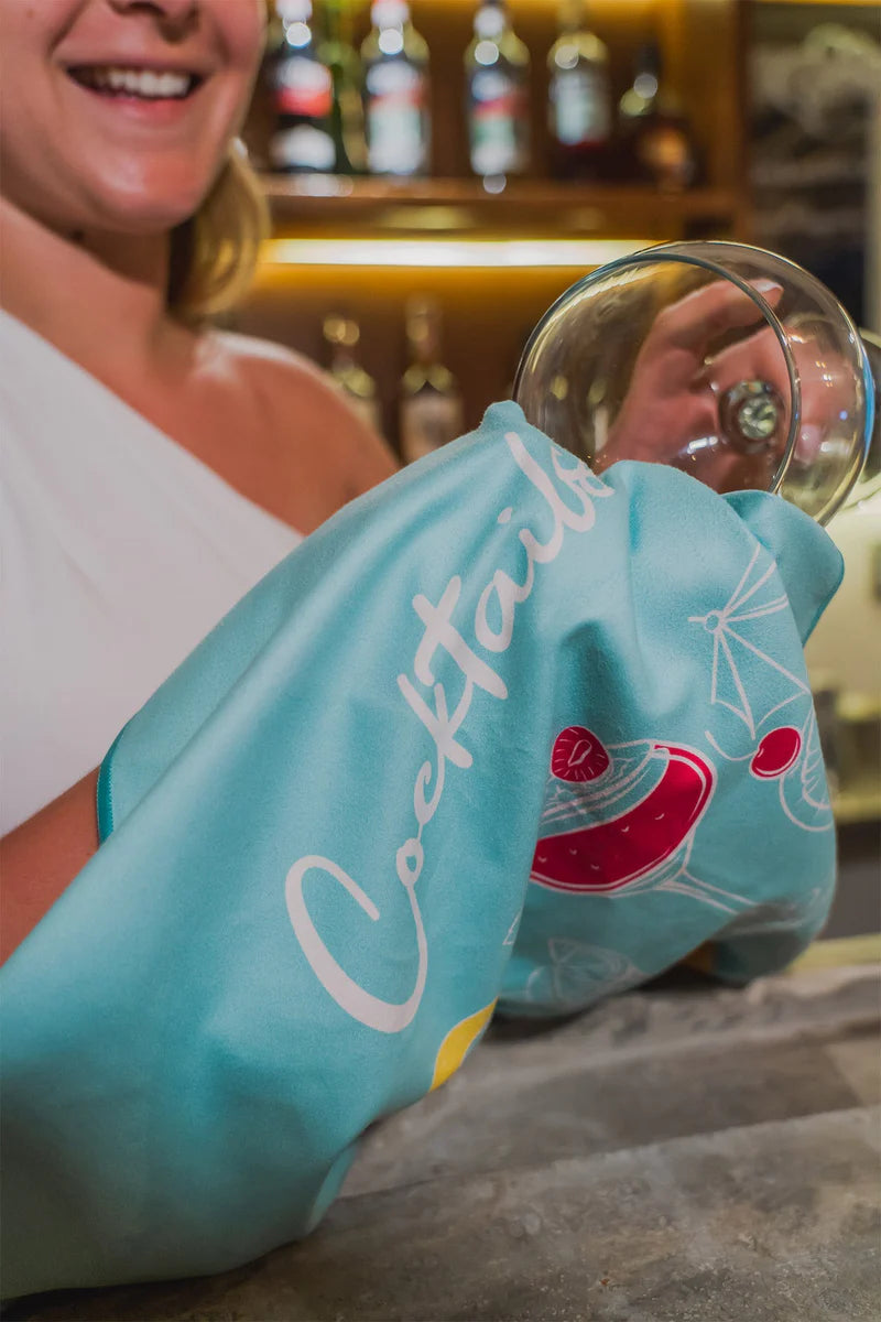 2 LINGES A VAISSELLE MICROFIBRE - PASSION MOCKTAILS