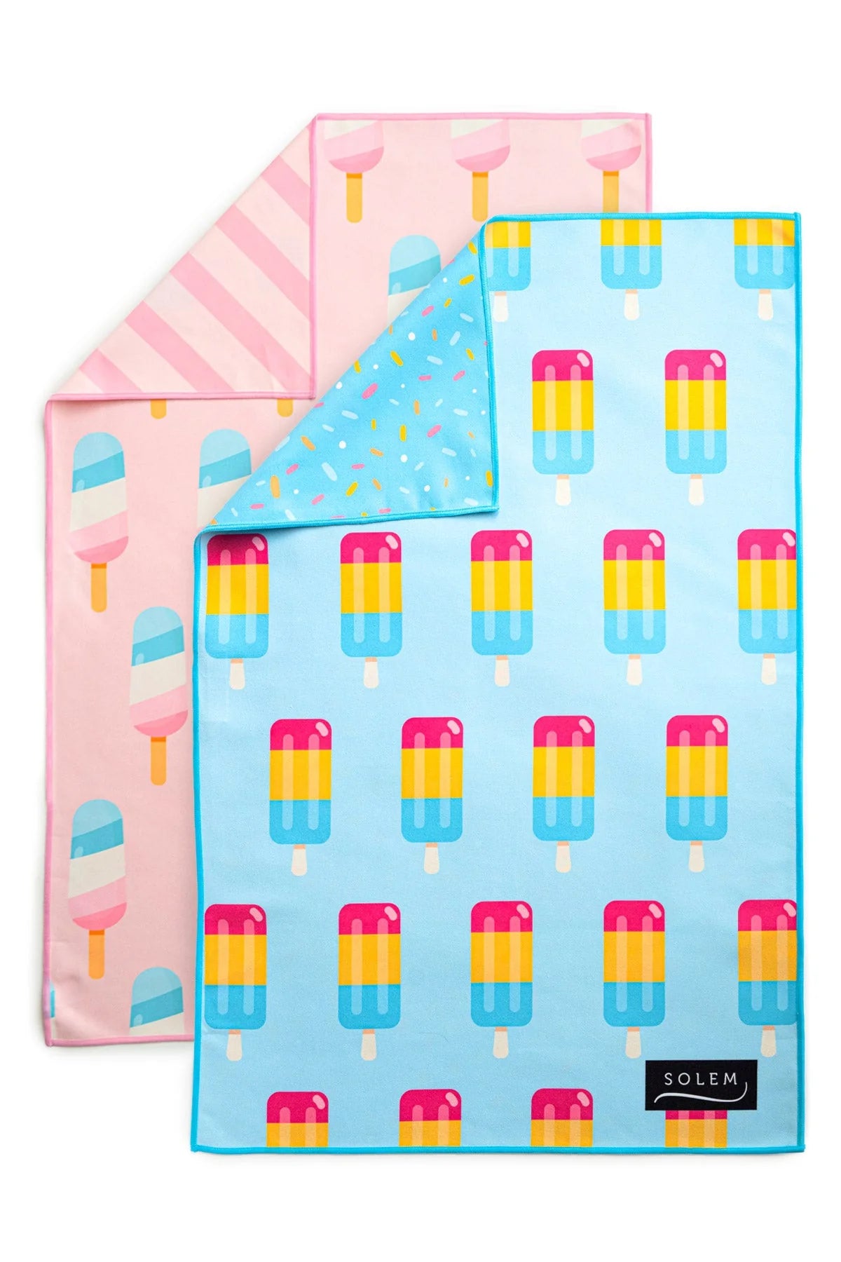 2 LINGES A VAISSELLE MICROFIBRE - PLAISIR GLACÉ