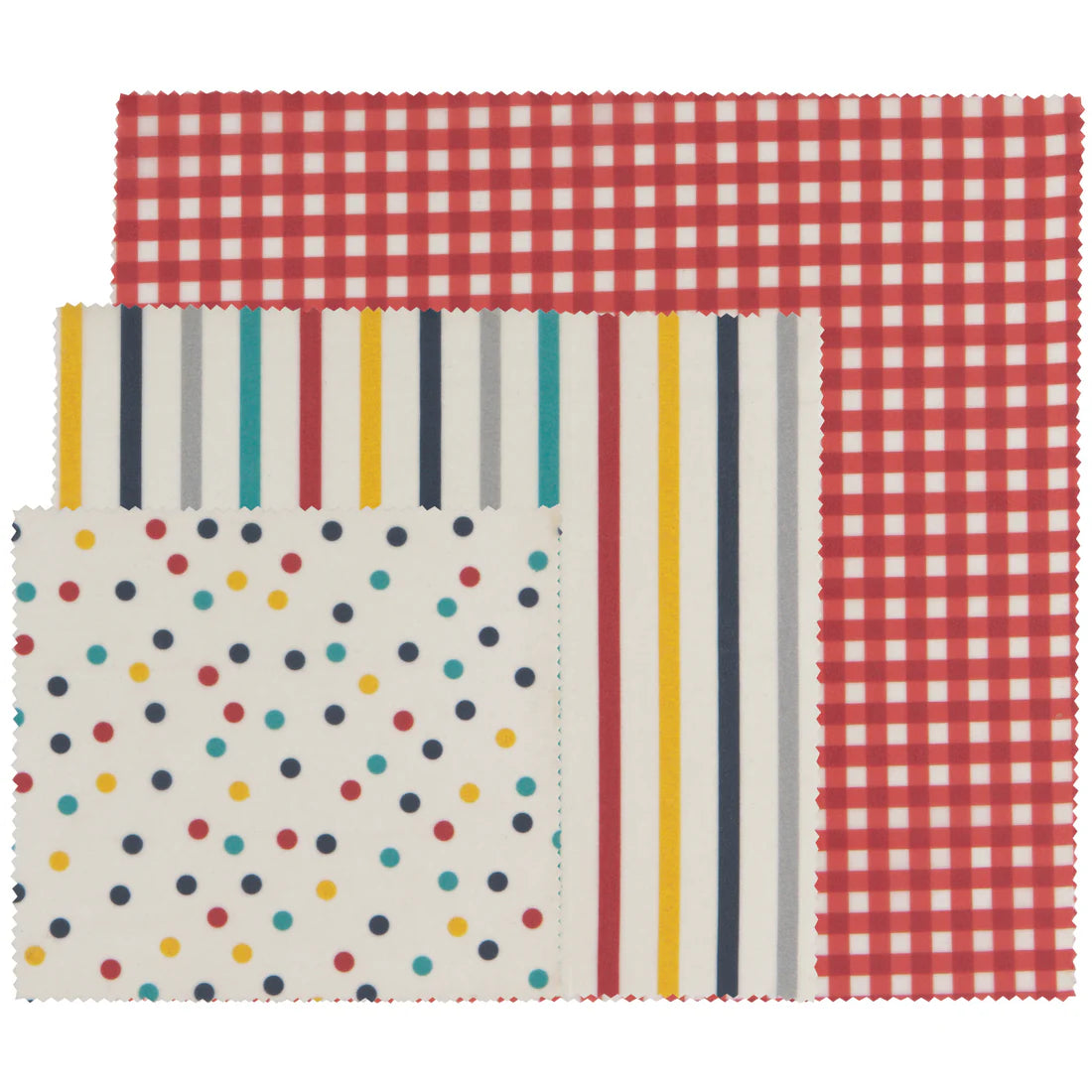 PQT 3 FEUILLES CIRE ABEILLE POIS/RAYURES