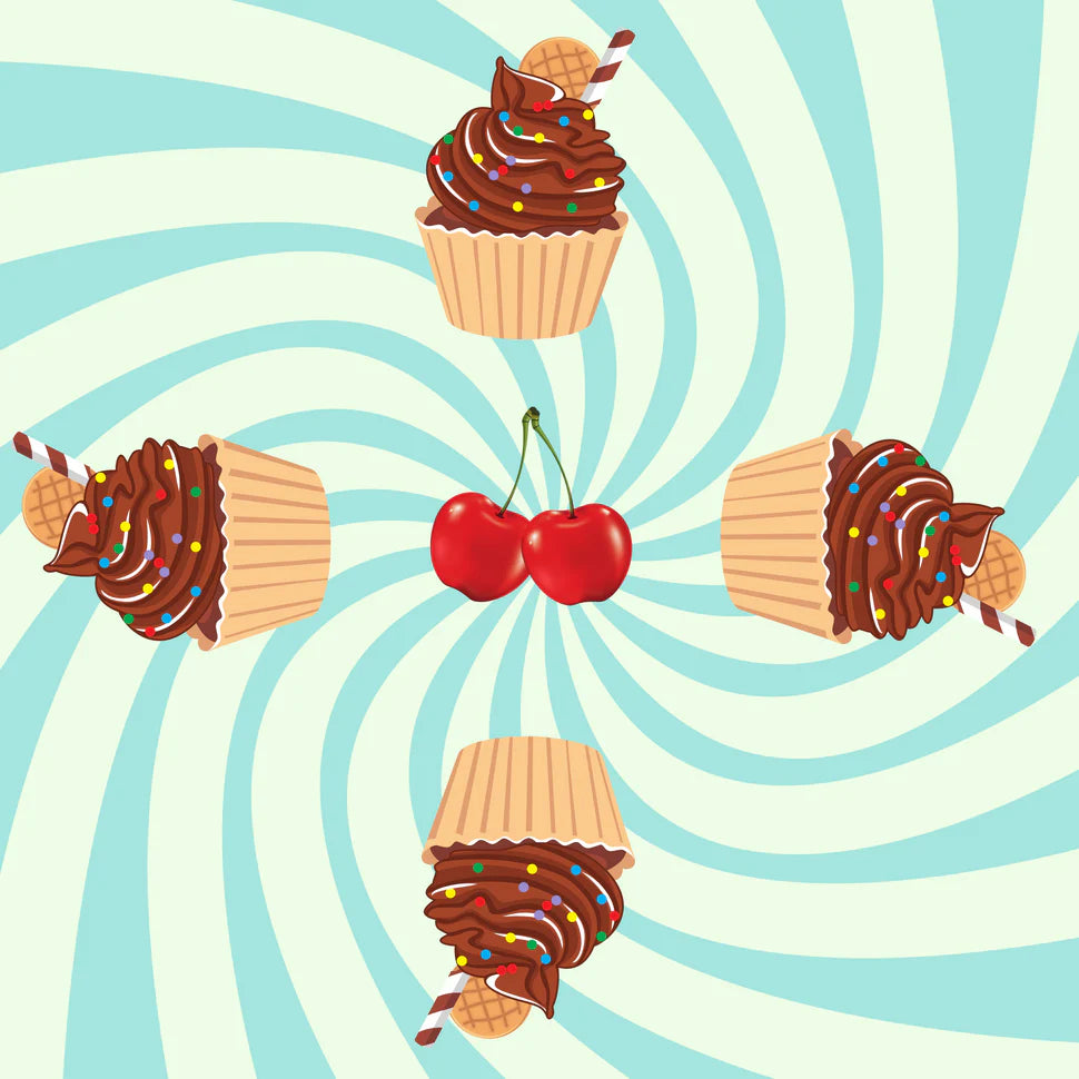 PQT 4 SERVIETTES CUPCAKE