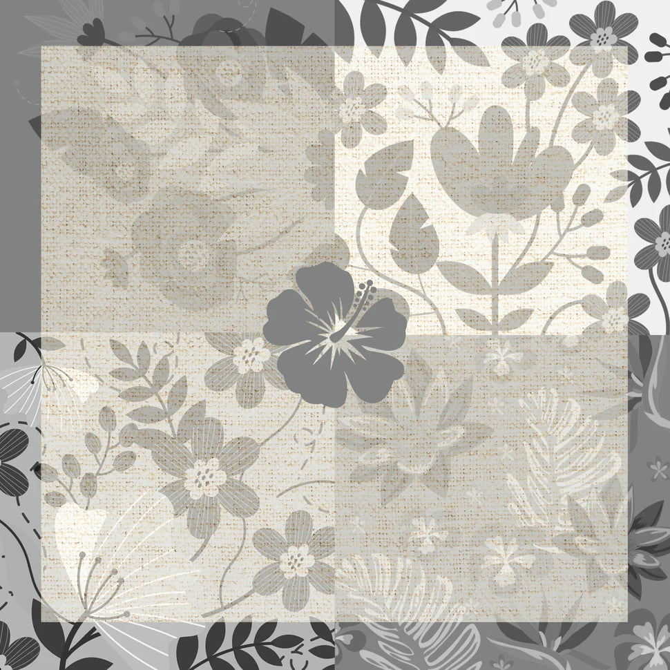 PQT 4 SERVIETTES HIBISCA