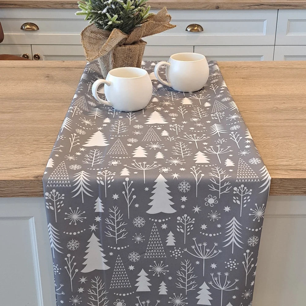 NAPPE GRISE ET BLANCHE - HIVER