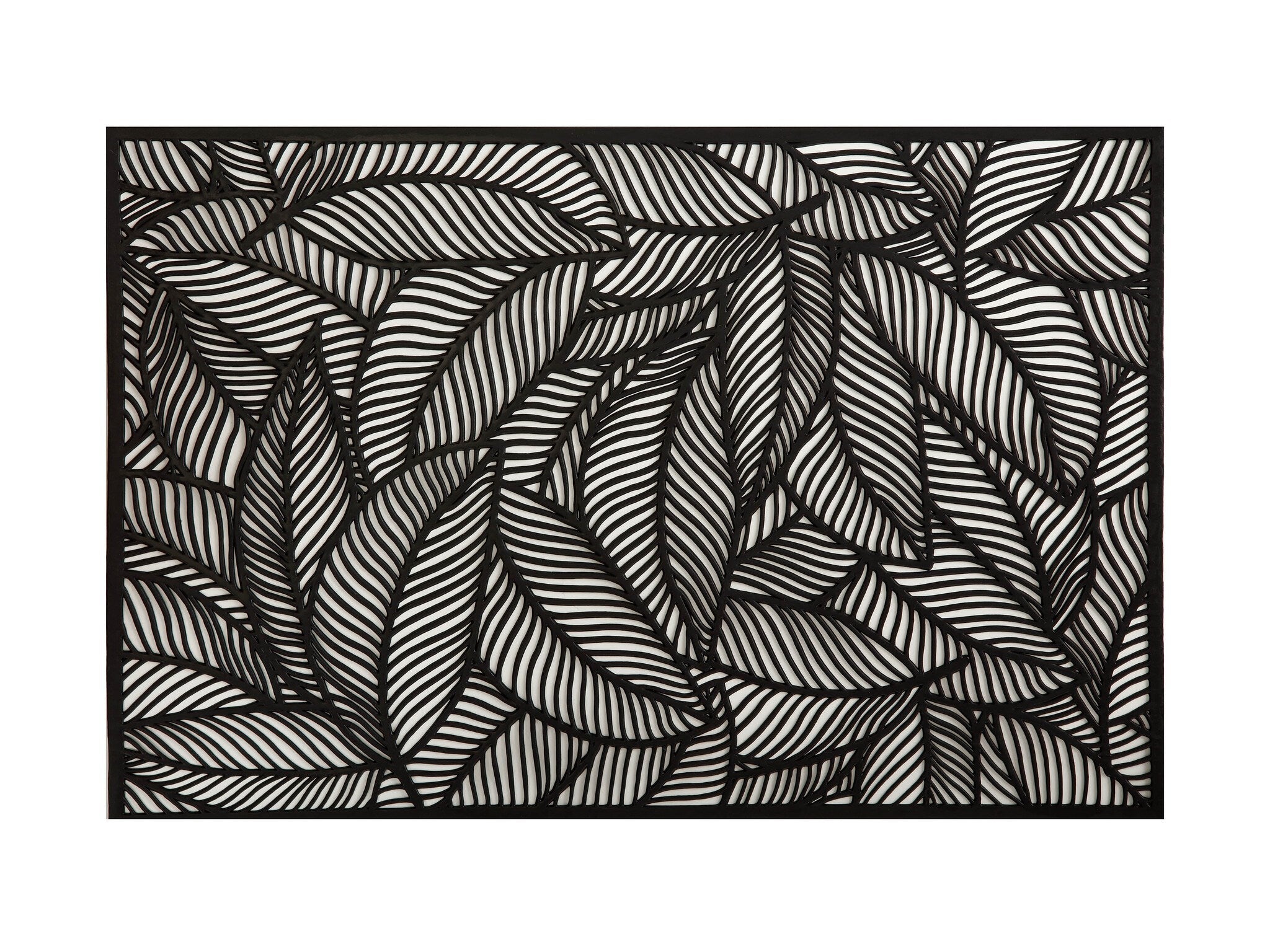 NAPPERON FEUILLES NOIRES