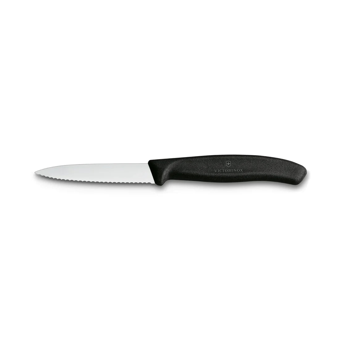 COUTEAU 3 '' VICTORINOX DENTELÉ NOIR