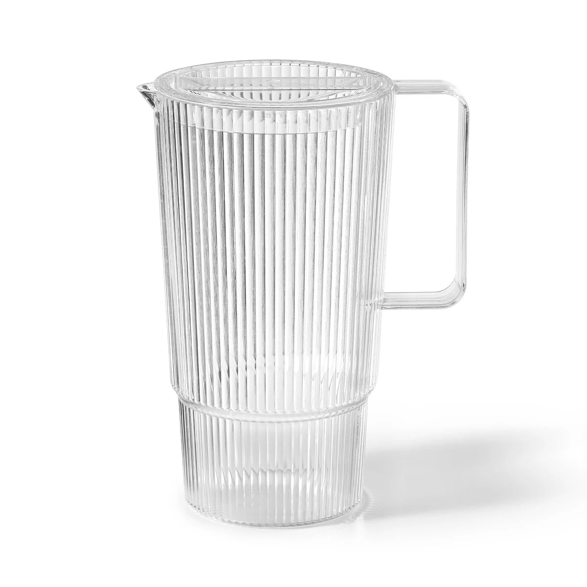 PICHET À RAINURES INCASSABLE TRANSPARENT - 2.4 L