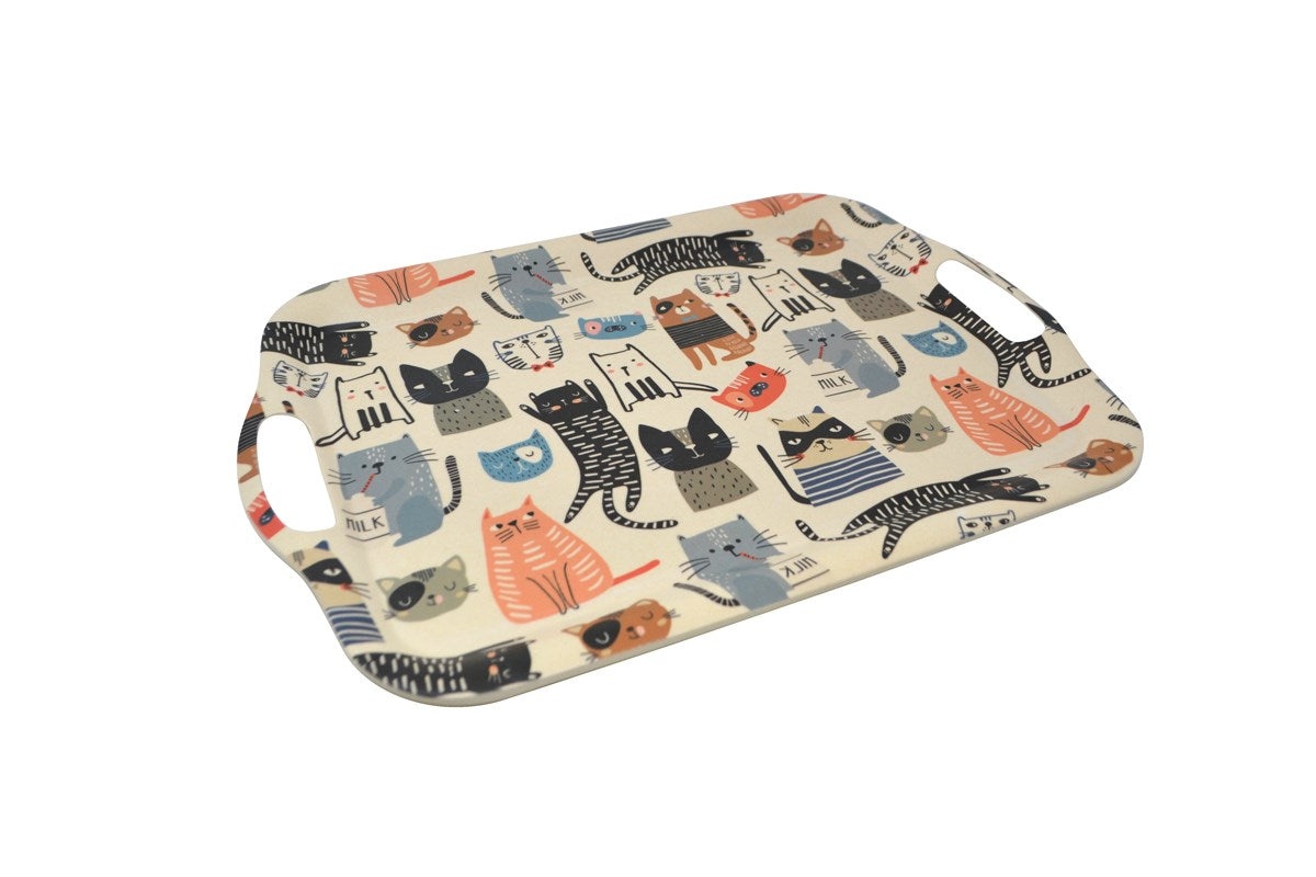 CABARET CHATS FIBRE BAMBOU 42X29X2.5CM