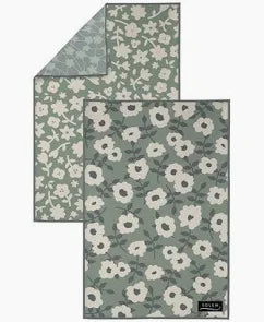 2 LINGES VAISSELLE MICROFIBRE HERBIER SAUVAGE