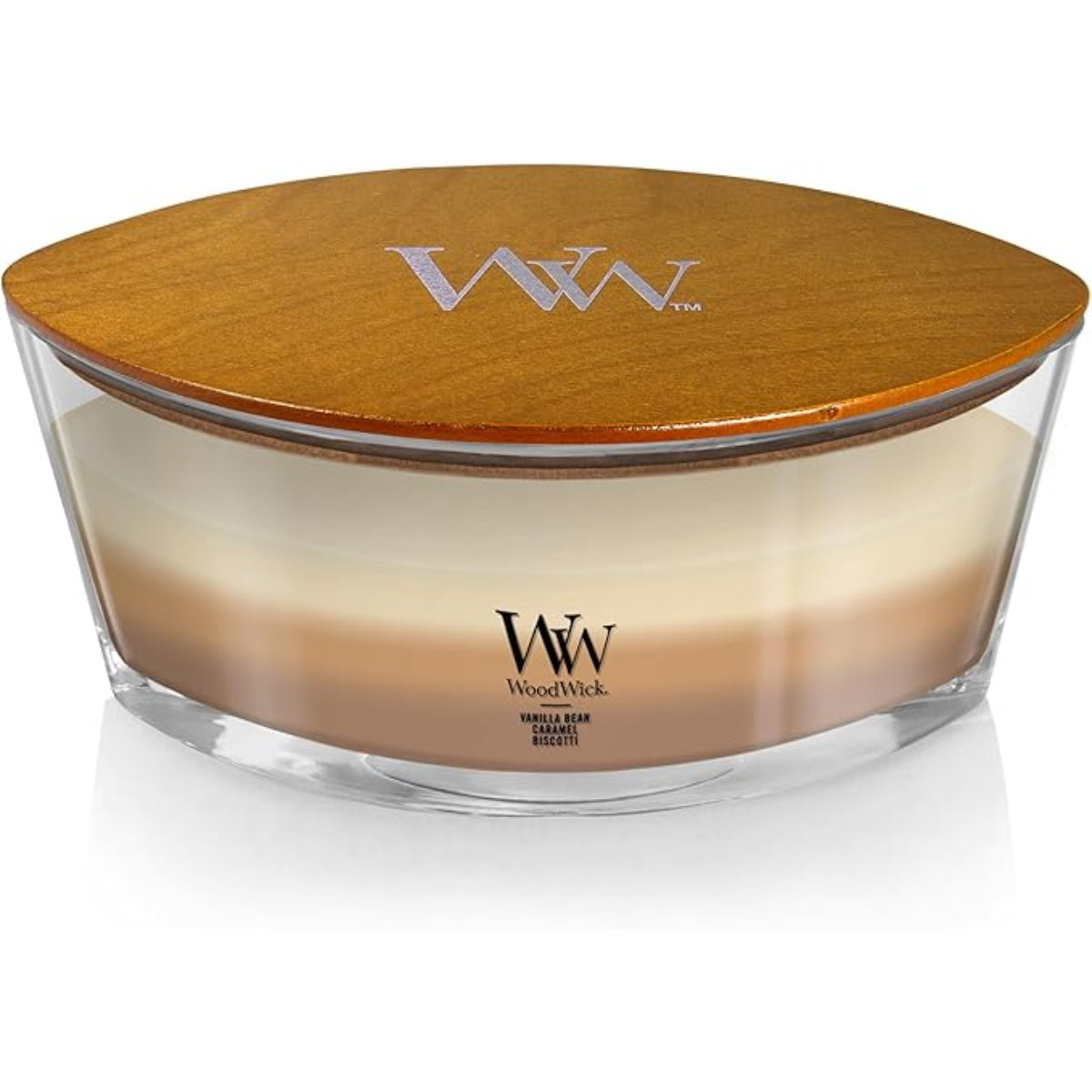 CHANDELLE TRILOGIE OVALE CAFÉ DOUX VANILLE WOODWICK