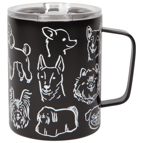 TASSE ISOLÉE NOIRE/CHIENS