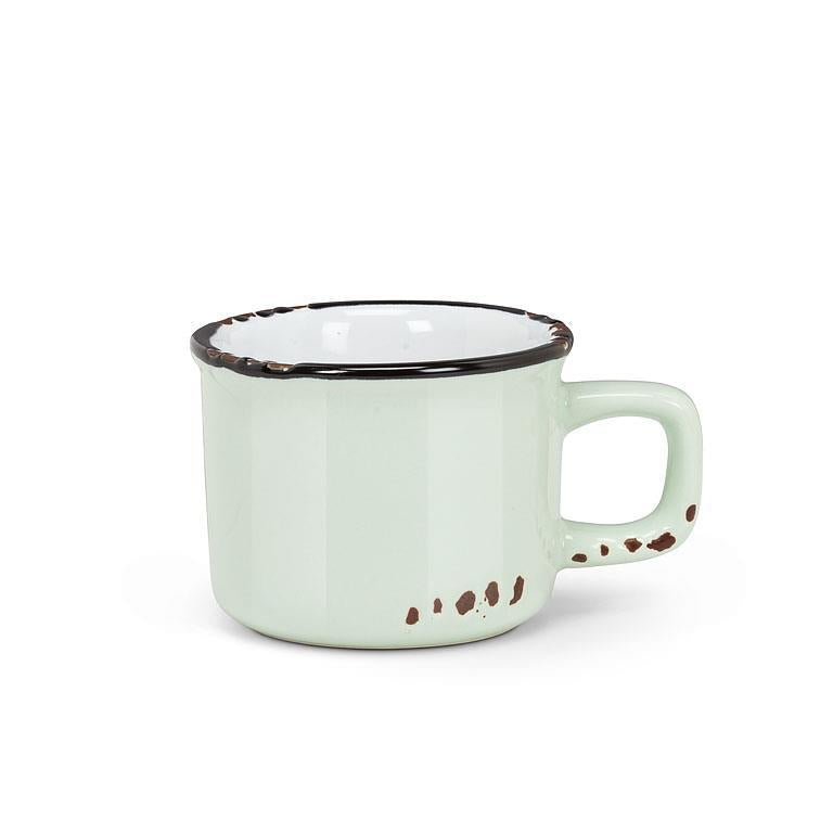 TASSE ENAMEL ESPRESSO MENTHE 3 OZ