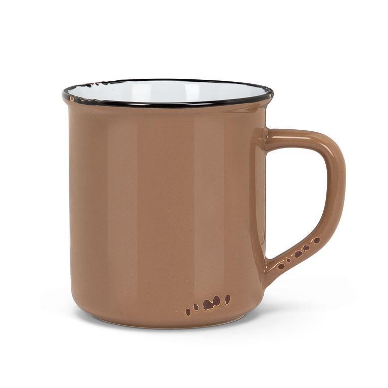 TASSE ENAMEL TAUPE 14 OZ