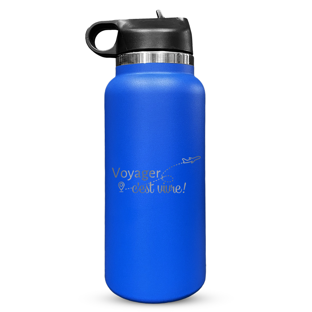 BOUTEILLE BLEUE ROYALE ISOTHERME 32 OZ - VOYAGER