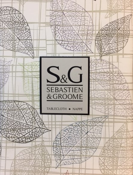 NAPPERON VINYLE LINEN LEAVES