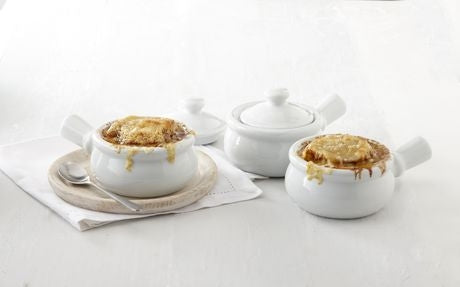 ENS.4 BOLS/COUV. SOUPE À L'OIGNON 300ML