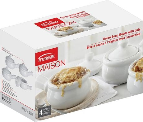 ENS.4 BOLS/COUV. SOUPE À L'OIGNON 300ML