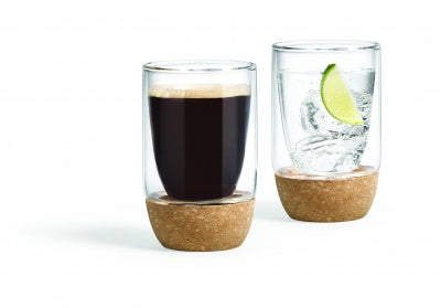 ENS. 2 VERRES DOUBLE PAROI /LIÈGE 310ML RICARDO