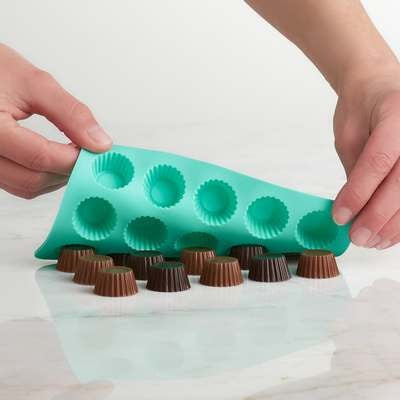 ENS.2 MOULES POUR CHOCOLAT MUFFIN