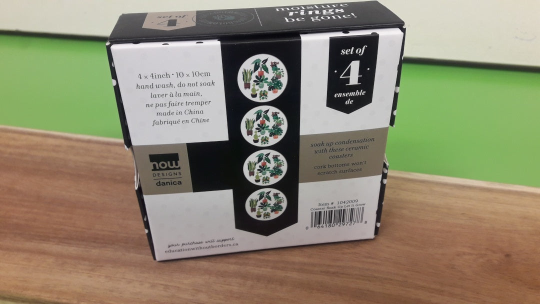 ENS. 4 SOUS-VERRES PLANTES
