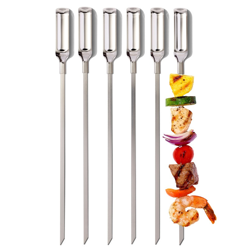ENS 6 BROCHETTES BBQ 38CM