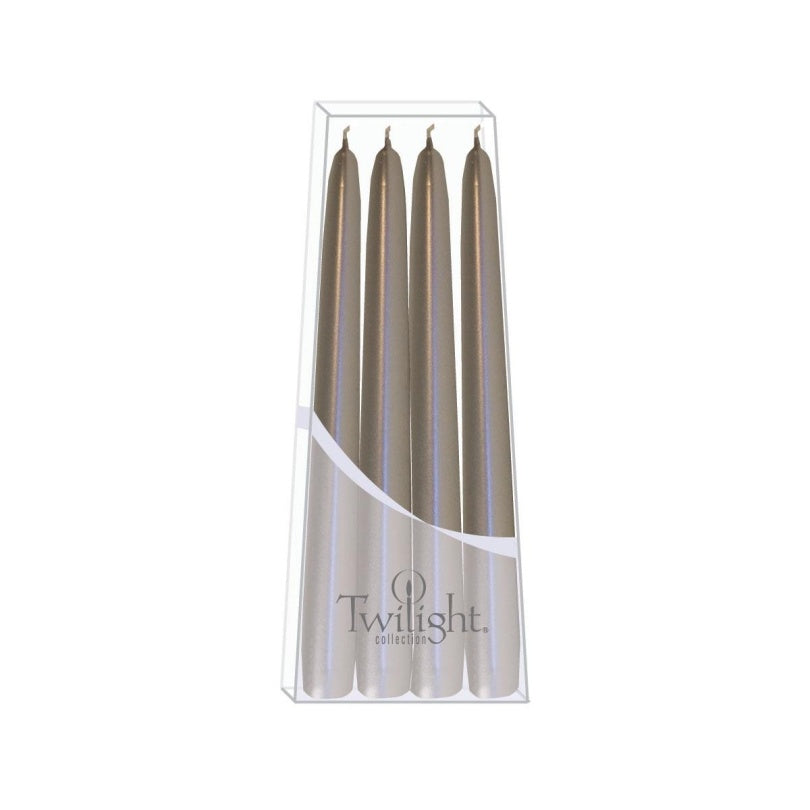 PQT. 4 CHANDELLES 10" ARGENT