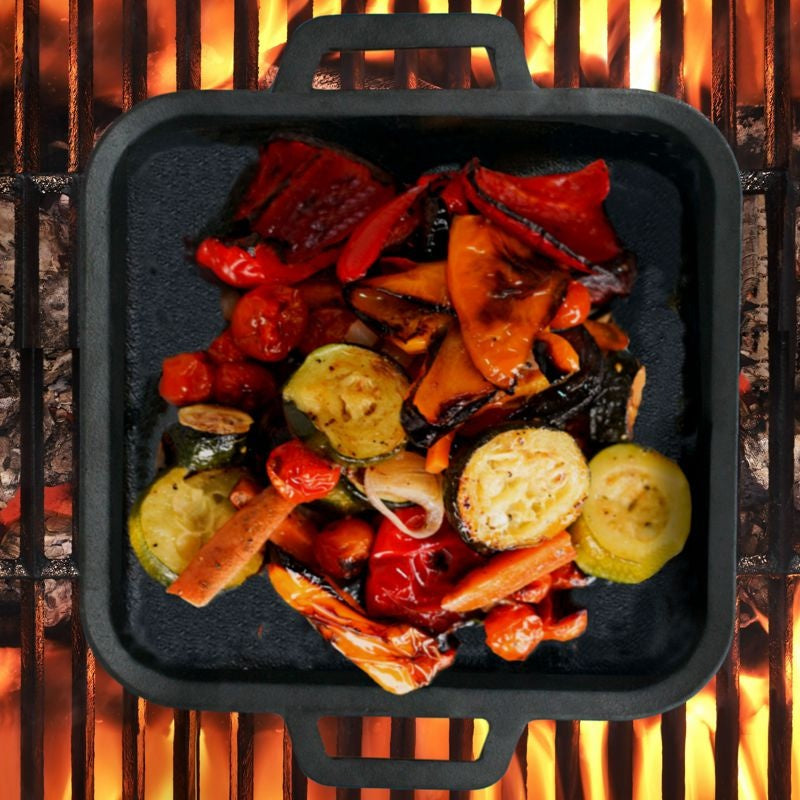 POELE EN FONTE BBQ DEVIL 23 X 31 CM