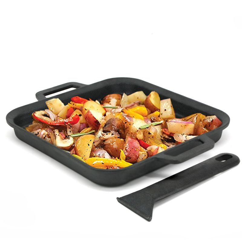 POELE EN FONTE BBQ DEVIL 23 X 31 CM