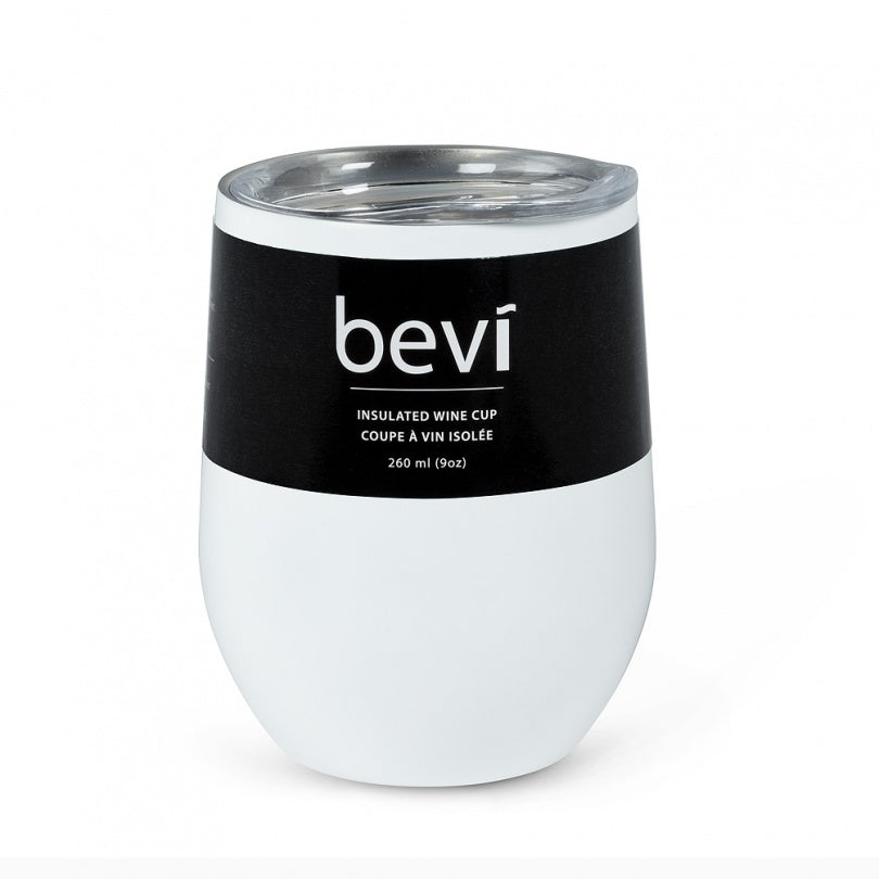 GOBELET ISOLE INOX BEVI BLANC 12 OZ