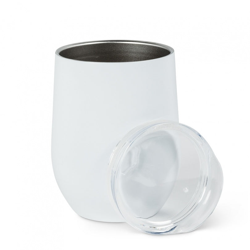 GOBELET ISOLE INOX BEVI BLANC 12 OZ