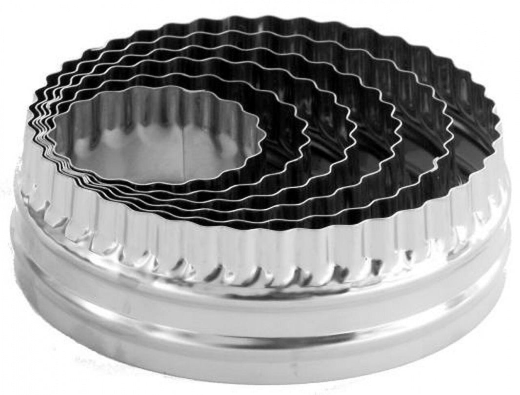 ENS. 5 EMPORTE-PIÈCES ROND DOUBLE