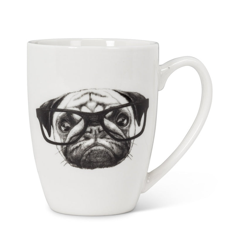 TASSE PUG A LUNETTE 12OZ