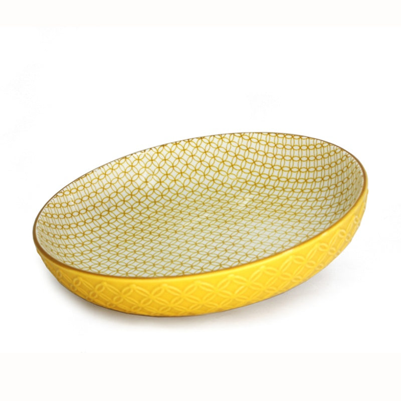 BOL PEU PROFOND 21CM JAUNE