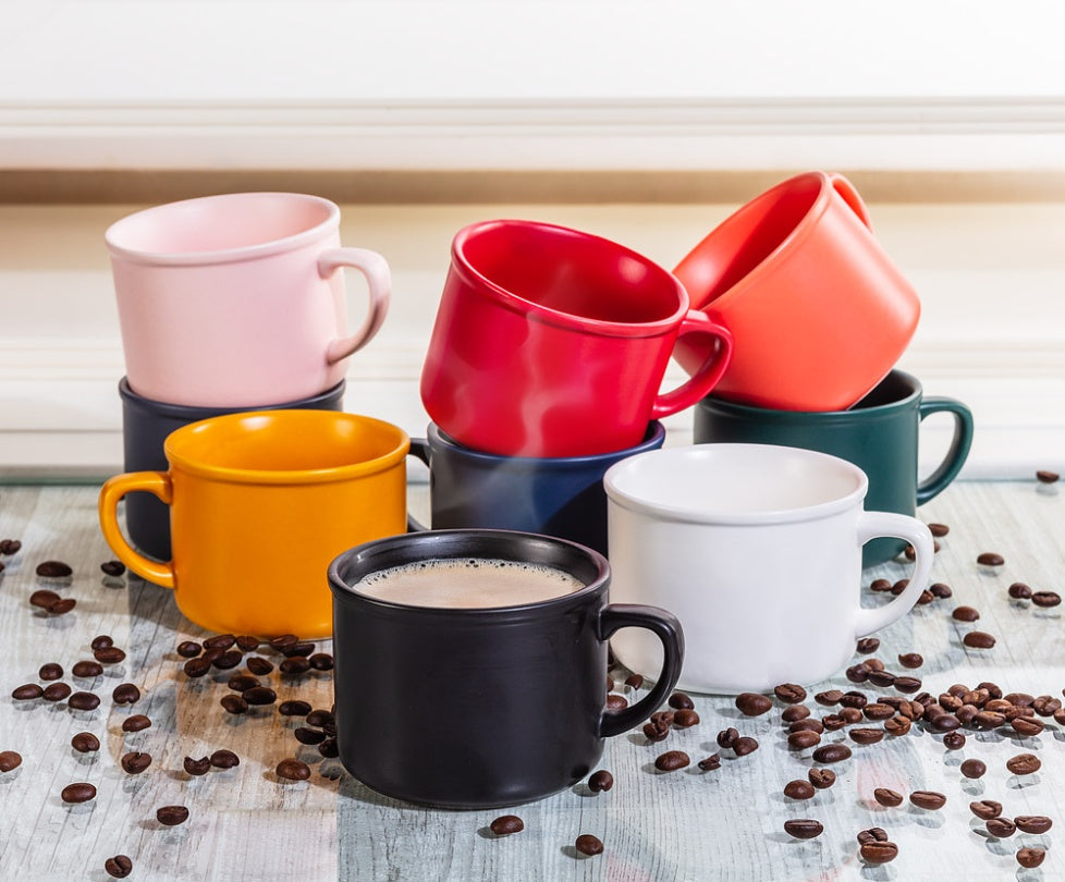 TASSE MATTE CAP OCHRE 8oz - 2.5"H