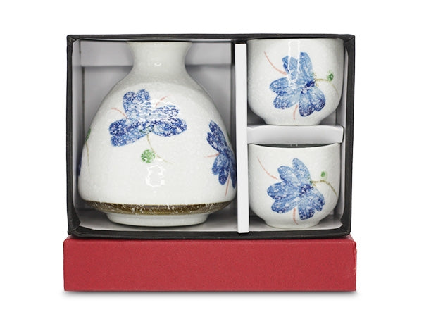 ENS. 3PCS À SAKE ''ORCHIDÉE''