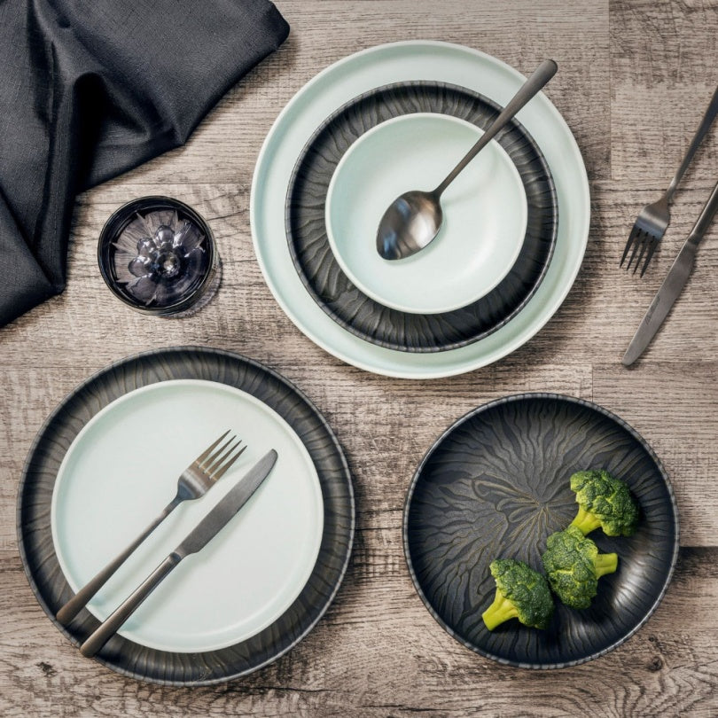 ASSIETTE 17CM GRES BLEU MESA