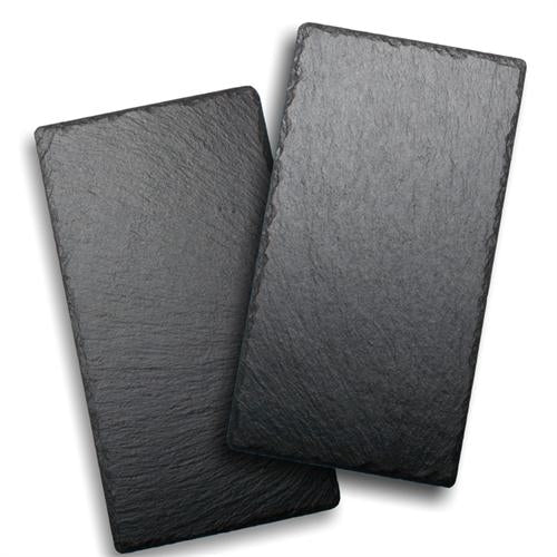 ENS. 2 PLATEAUX ARDOISE 15X28CM