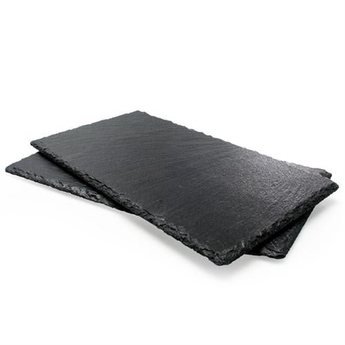 ENS. 2 PLATEAUX ARDOISE 15X28CM