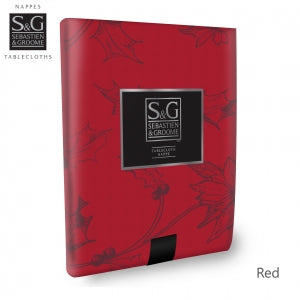 CHEMIN TABLE 50X220CM ÉLÉGANCE ROUGE