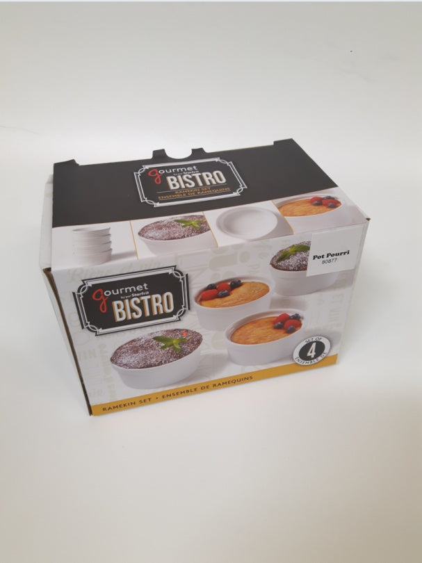 ENS. 4 RAMEQUINS BISTRO