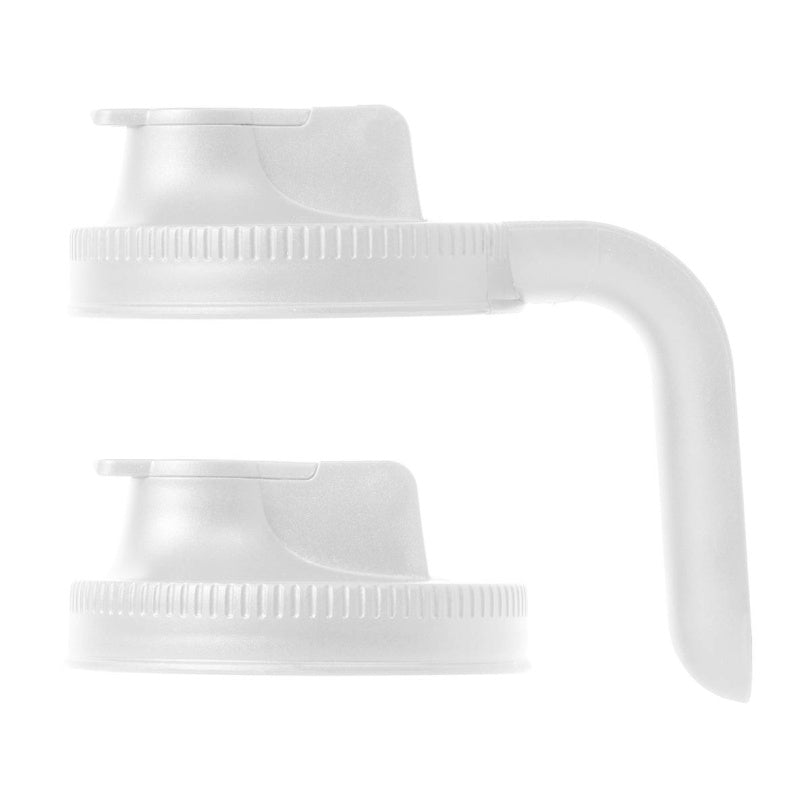 ENS. 2 GROS COUVERCLES BLANC MASON