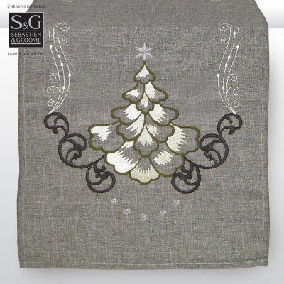 CHEMIN DE TABLE 16X70 ARBRE DE NOEL