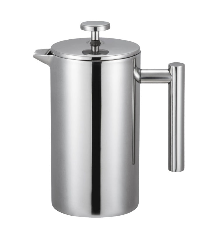 CAFETIERE PISTON INOX 800ML DOUBLE PAROI