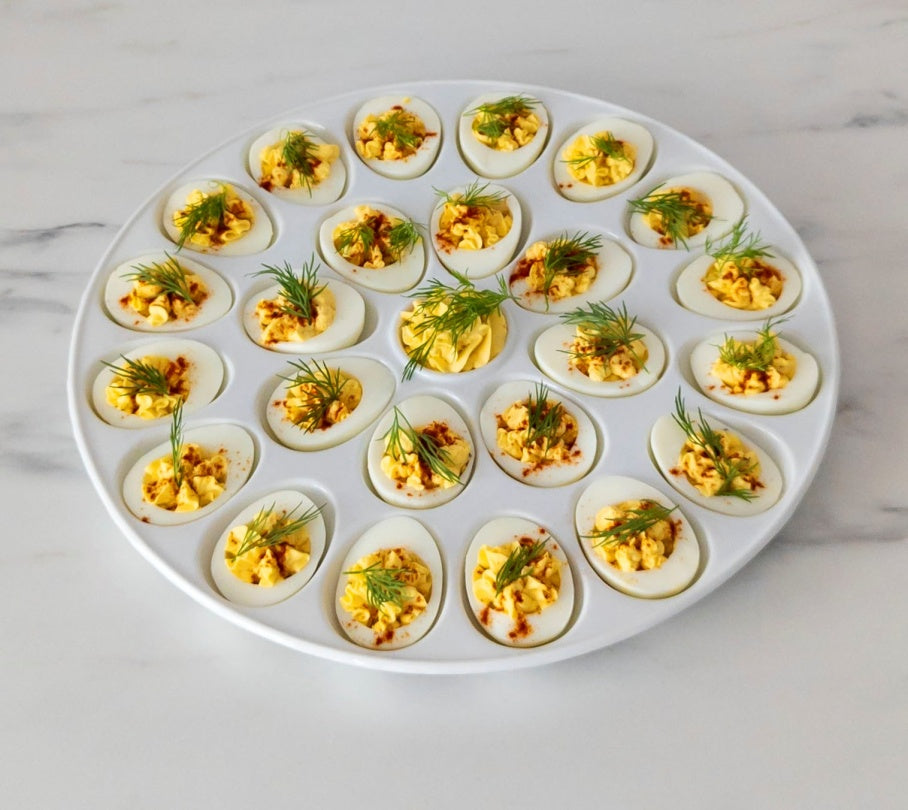 ASSIETTE RONDE OEUFS FARCIS