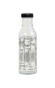 MASTRAD - Shaker Vinaigrette En Verre Gradué 400 ml Avec 4 Recettes Et Couvercle - Bouteille À Sauce Salade - Sans Goutte