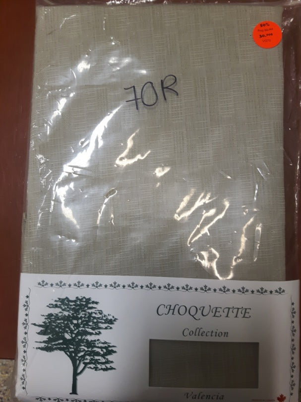 NAPPE 70" RD VALENCIA GRÈGE