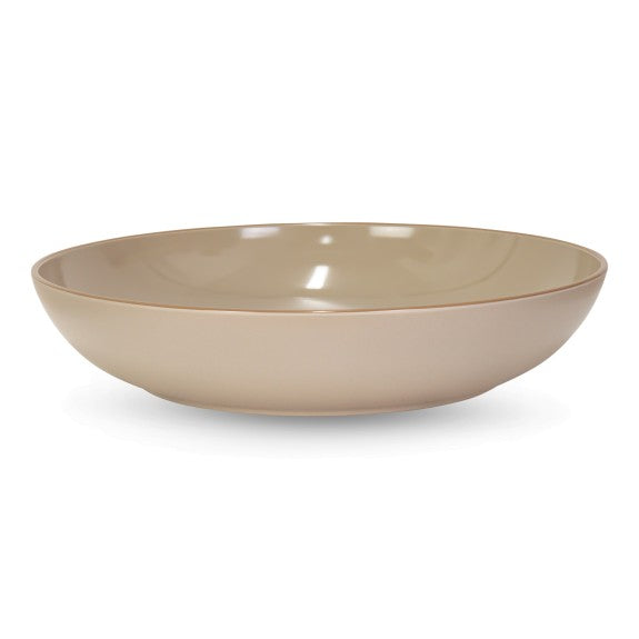 ASSIETTE DE SERVICE 28CM TAUPE EN PLASTIQUE RECYCLÉ