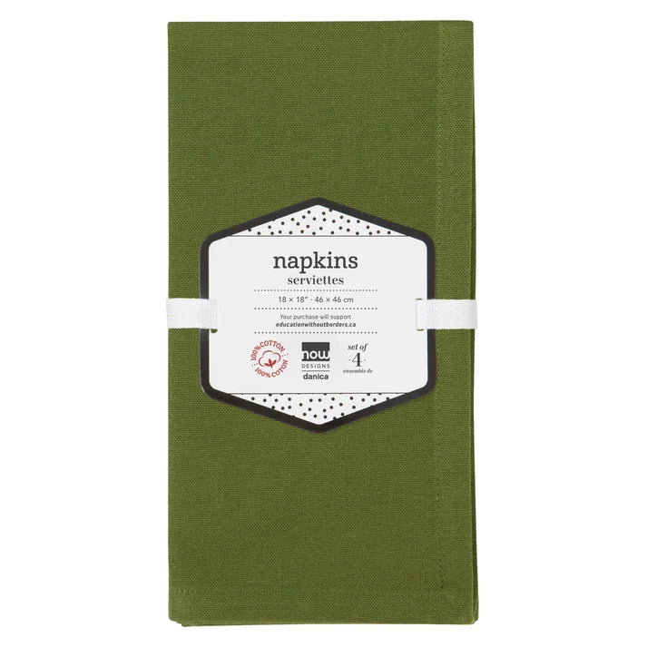 PQT 4 SERVIETTES SPECTRUM VERT SAPIN